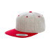 Adult 6-Panel Structured Flat Visor Classic Two-Tone Snapback