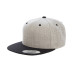 Adult 6-Panel Structured Flat Visor Classic Two-Tone Snapback