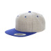 Adult 6-Panel Structured Flat Visor Classic Two-Tone Snapback