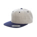 Adult 6-Panel Structured Flat Visor Classic Two-Tone Snapback