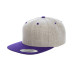 Adult 6-Panel Structured Flat Visor Classic Two-Tone Snapback