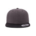 Adult 6-Panel Structured Flat Visor Classic Two-Tone Snapback