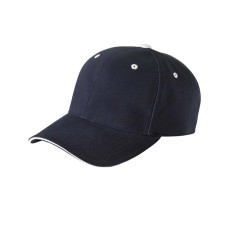 Adult Brushed Cotton Twill 6-Panel Mid-Profile Sandwich Cap
