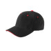 Adult Brushed Cotton Twill 6-Panel Mid-Profile Sandwich Cap