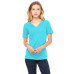 Ladies' Relaxed Jersey Short-Sleeve V-Neck T-Shirt