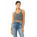 Ladies' Poly-Cotton Crop Tank
