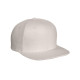 Adult 6-Panel Melton Wool Structured Flat Visor Classic Snapback Cap