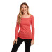 Ladies' Triblend Long-Sleeve Scoop