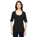 Ladies' Triblend Deep Scoop 1/2-Sleeve T-Shirt