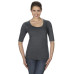 Ladies' Triblend Deep Scoop 1/2-Sleeve T-Shirt