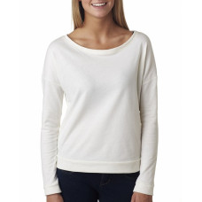 Ladies' French Terry Long-Sleeve Scoop