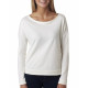 Ladies' French Terry Long-Sleeve Scoop