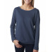 Ladies' French Terry Long-Sleeve Scoop