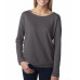 Ladies' French Terry Long-Sleeve Scoop
