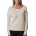 Ladies' French Terry Long-Sleeve Scoop