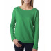 Ladies' French Terry Long-Sleeve Scoop