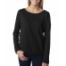 Ladies' French Terry Long-Sleeve Scoop