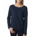 Ladies' French Terry Long-Sleeve Scoop