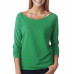 Ladies' French Terry 3/4-Sleeve Raglan