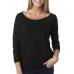 Ladies' French Terry 3/4-Sleeve Raglan