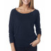 Ladies' French Terry 3/4-Sleeve Raglan
