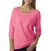 Ladies' French Terry 3/4-Sleeve Raglan