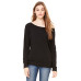 Ladies' Sponge Fleece Wide Neck Sweatshirt