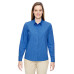 Ladies' Align Wrinkle-Resistant Cotton Blend Dobby Vertical Striped Shirt