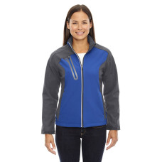 Ladies' Terrain Colorblock Soft Shell with Embossed Print
