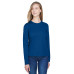 Ladies' Agility Performance Long-Sleeve Piqué Crewneck