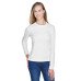 Ladies' Agility Performance Long-Sleeve Piqué Crewneck