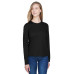 Ladies' Agility Performance Long-Sleeve Piqué Crewneck