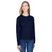 Ladies' Agility Performance Long-Sleeve Piqué Crewneck