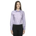 Ladies' Boulevard Wrinkle-Free Two-Ply 80's Cotton Dobby Taped Shirt with Oxford Twill