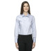 Ladies' Boulevard Wrinkle-Free Two-Ply 80's Cotton Dobby Taped Shirt with Oxford Twill