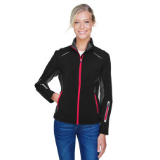 Ladies' Pursuit Three-Layer Light Bonded Hybrid Soft Shell Jacket with Laser Perforation