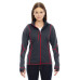 Ladies' Pulse Textured Bonded Fleece Jacket with Print
