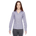 Ladies' Precise Wrinkle-Free Two-Ply 80's Cotton Dobby Taped Shirt