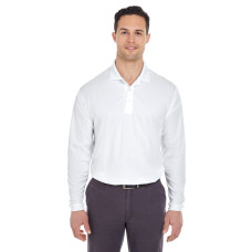 Adult Cool & Dry Long-Sleeve Mesh Piqué Polo