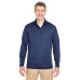 Adult Two-Tone Keyhole Mesh Quarter-Zip Pullover