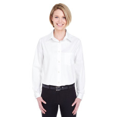 Ladies' Long-Sleeve Performance Pinpoint