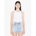Ladies' Cotton Spandex Sleeveless Crop Top