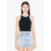 Ladies' Cotton Spandex Sleeveless Crop Top