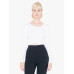 Ladies' Cotton Spandex Long Sleeve Crop Top