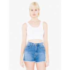 Ladies' Cotton Spandex Crop Tank