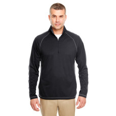 Adult Cool & Dry Sport Quarter-Zip Pullover with Side and Sleeve Panels