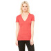 Ladies' Triblend Short-Sleeve Deep V-Neck T-Shirt