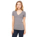 Ladies' Triblend Short-Sleeve Deep V-Neck T-Shirt