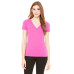 Ladies' Triblend Short-Sleeve Deep V-Neck T-Shirt