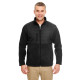 Men's Fleece Jacket with Quilted Yoke Overlay